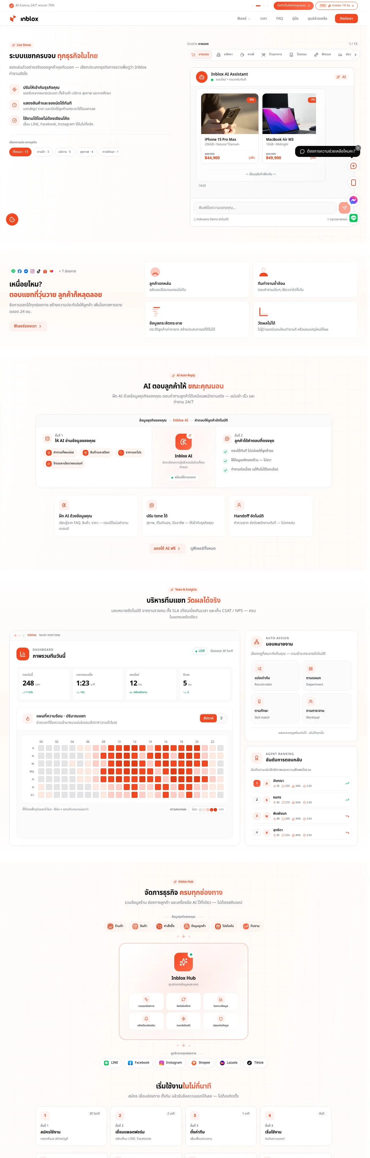 Inblox — แพลตฟอร์มแชทคอมเมิร์ซ